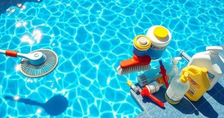 manutenção de piscina em casa