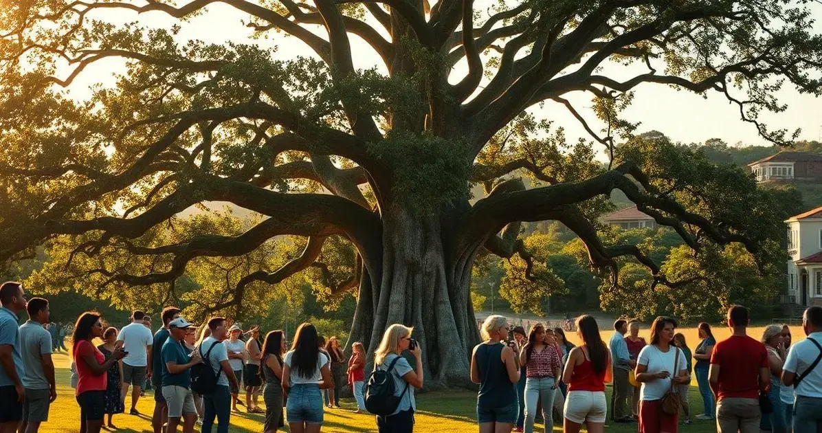 o turismo em torno de árvores