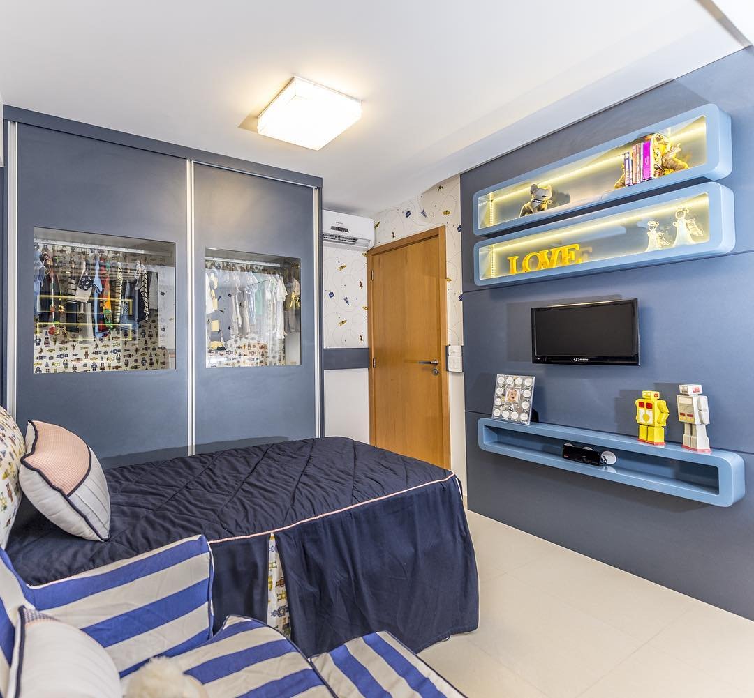 Quarto Azul: 80 Modelo para deixar o ...