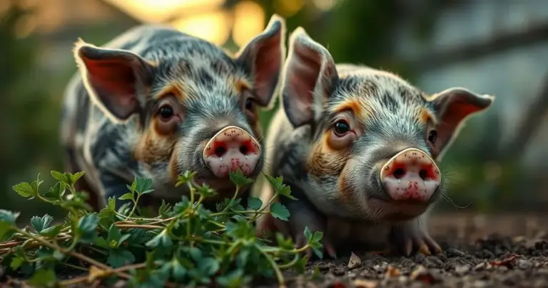 sálvia na carne de porco