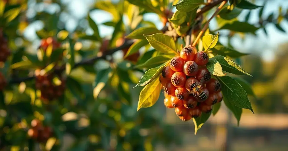 arvores e a produção de mel