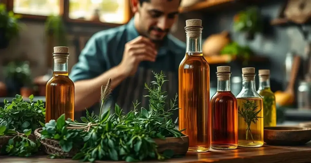 azeites aromatizados com ervas