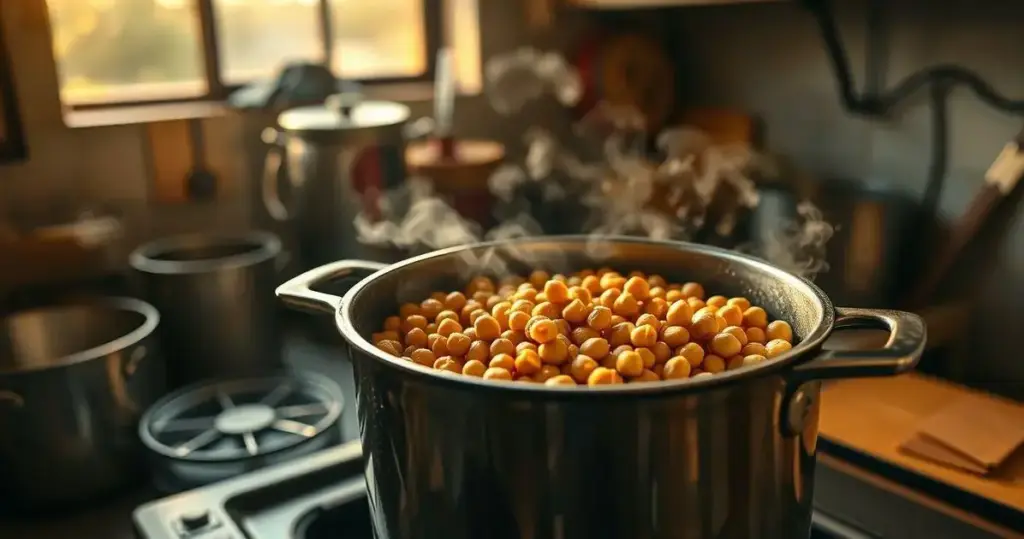 como ferver o grão de bico para ficar macio