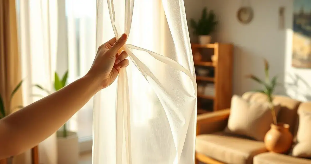 como lavar cortina de voil