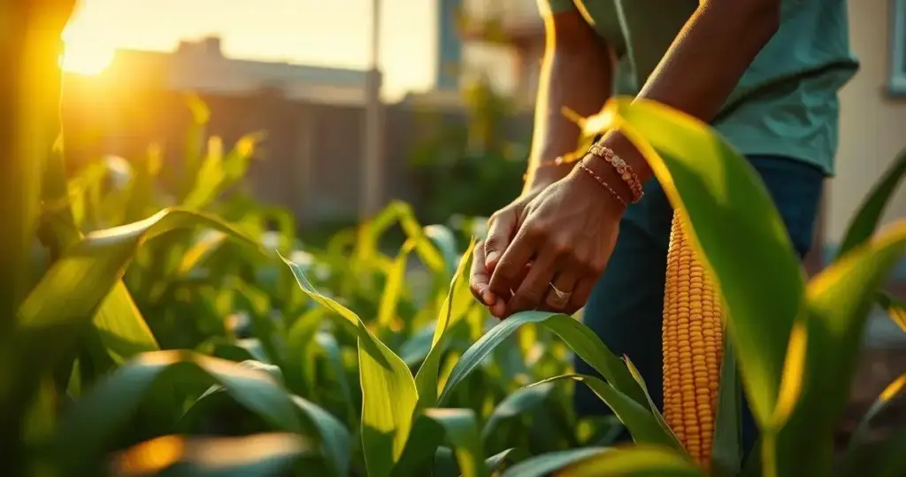 como plantar milho em casa