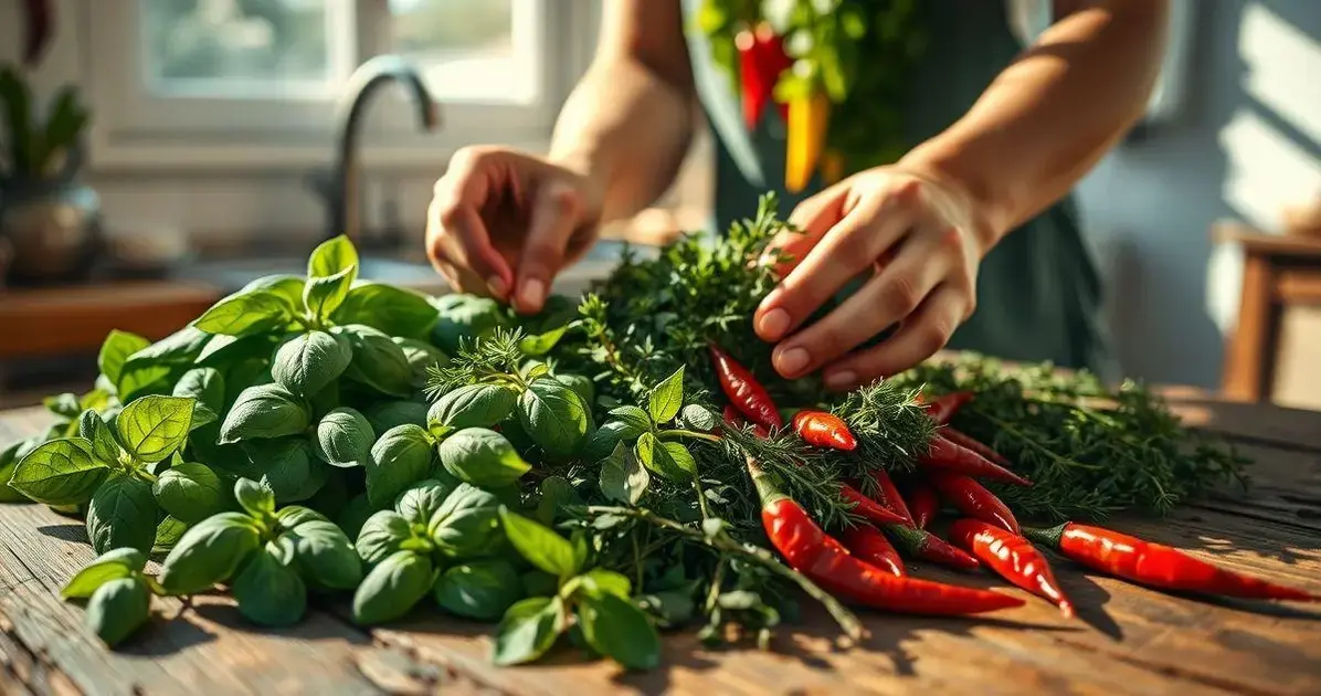 como secar ervas e temperos