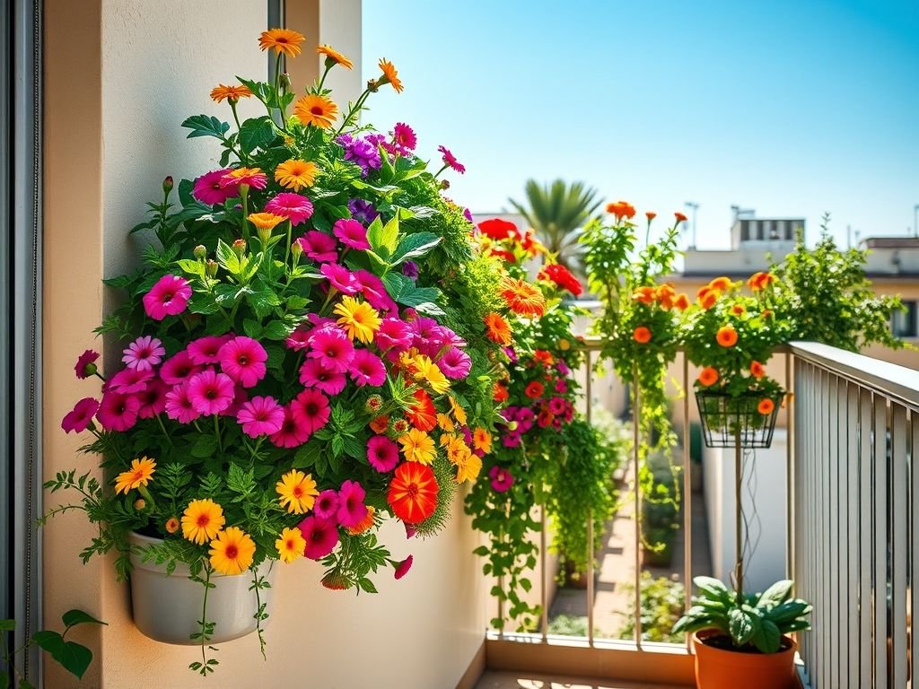 Mini jardim vertical resistente ao vento: ideias e dicas para otimizar espaços pequenos e criar um oásis verde