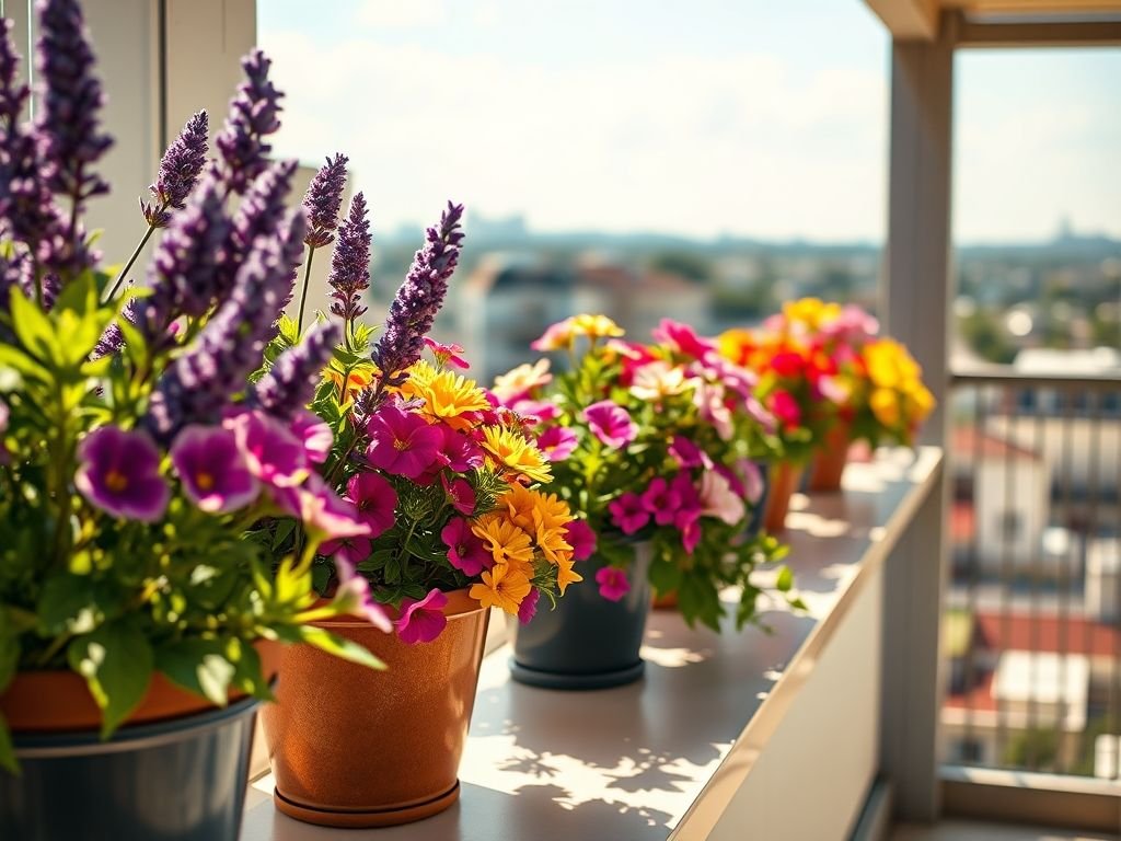 Varanda florida resistente ao vento: ideias e plantas para um jardim urbano vibrante