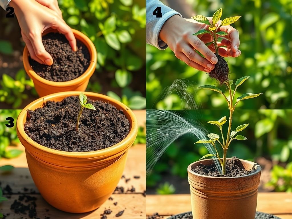 Passo a passo: como plantar árvores frutíferas anãs em vasos para iniciantes.
