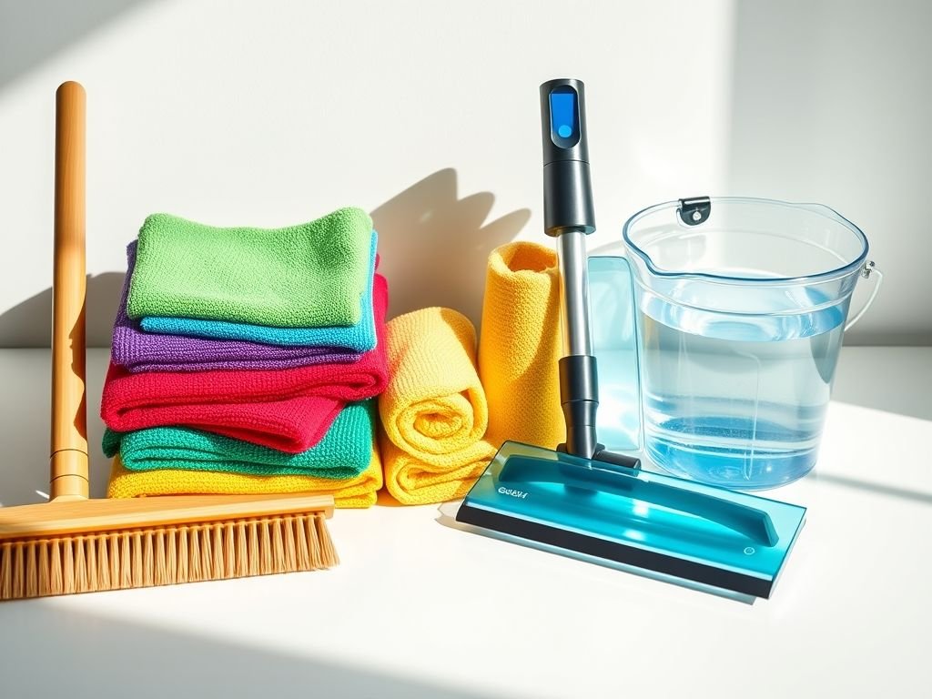 Kit básico de limpeza: produtos essenciais para uma faxina rápida e eficiente. Dicas de limpeza e organização para o lar.