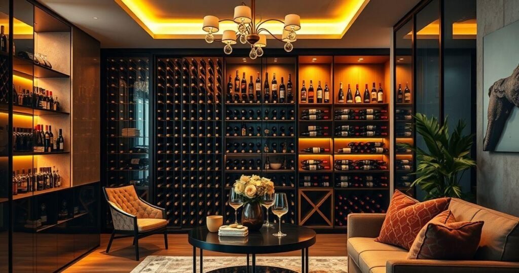 decoração com adega