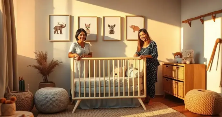 decoração de quarto de bebê neutro