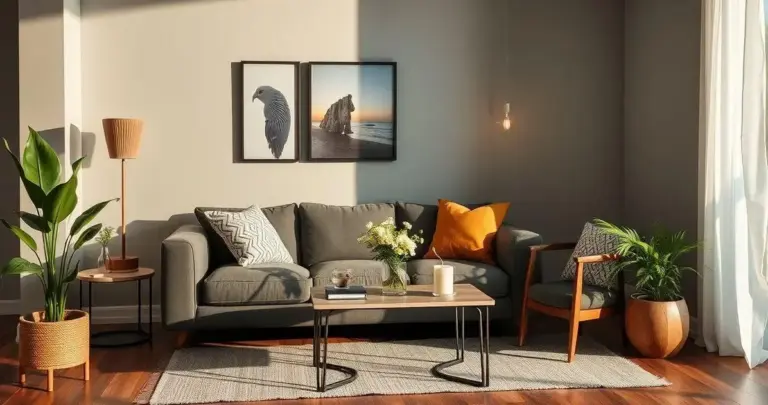 decoração de sala com pé direito duplo