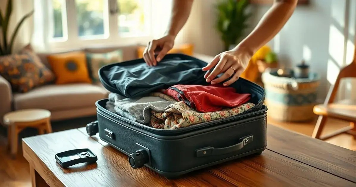 dicas para fazer a mala de mão