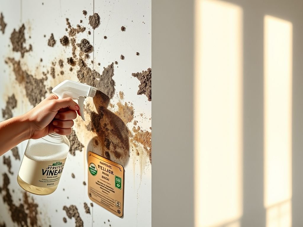 Vinagre branco contra o mofo: solução natural e eficaz. Veja o antes e depois da limpeza com vinagre.