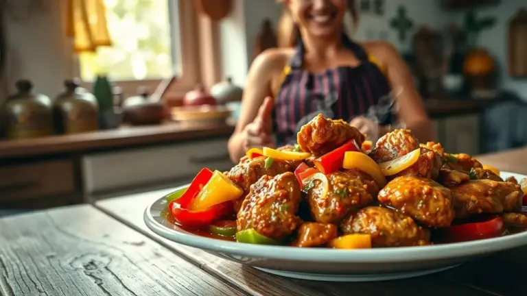 Frango xadrez: O gengibre fresco é o que dá o toque autêntico