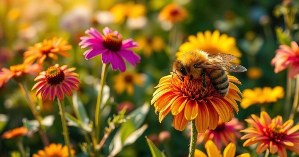 flores para um jardim de abelhas