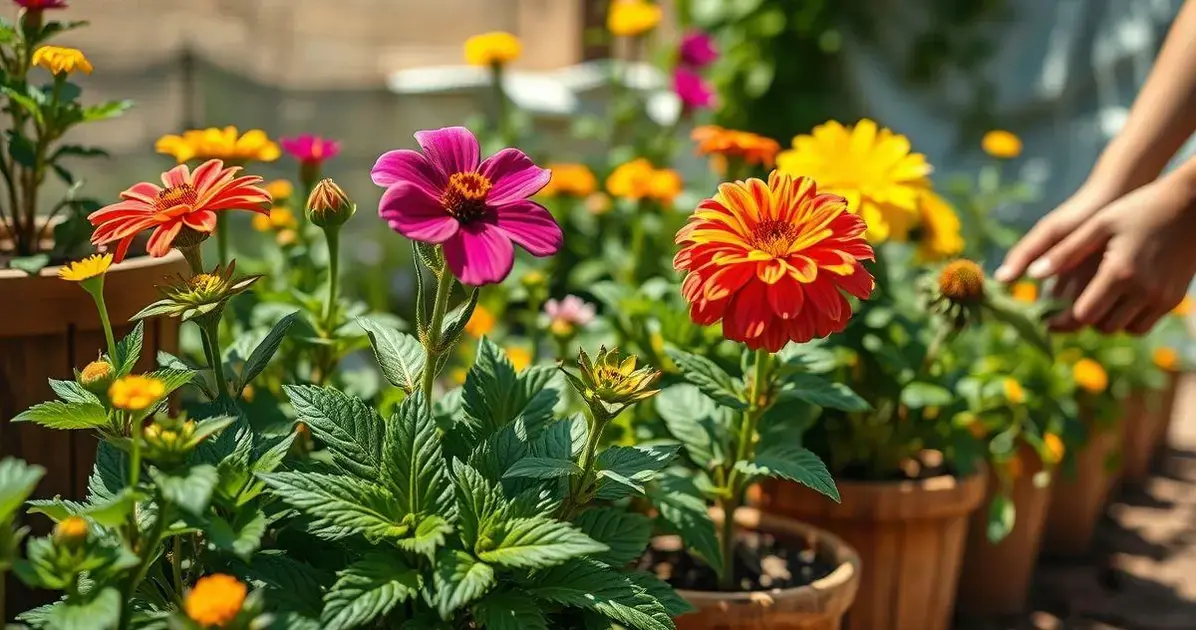 flores para um jardim de baixa irrigação