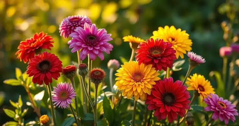 flores para um jardim sensorial