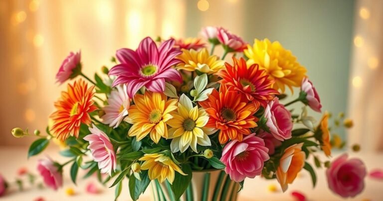 flores para uma festa de aniversário infantil