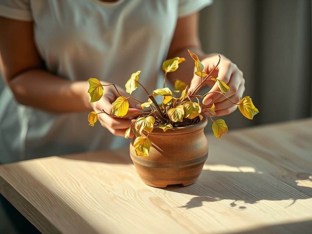 Planta com folhas amareladas e murchas: sinais de que sua planta precisa de ajuda - Como reviver planta morrendo
