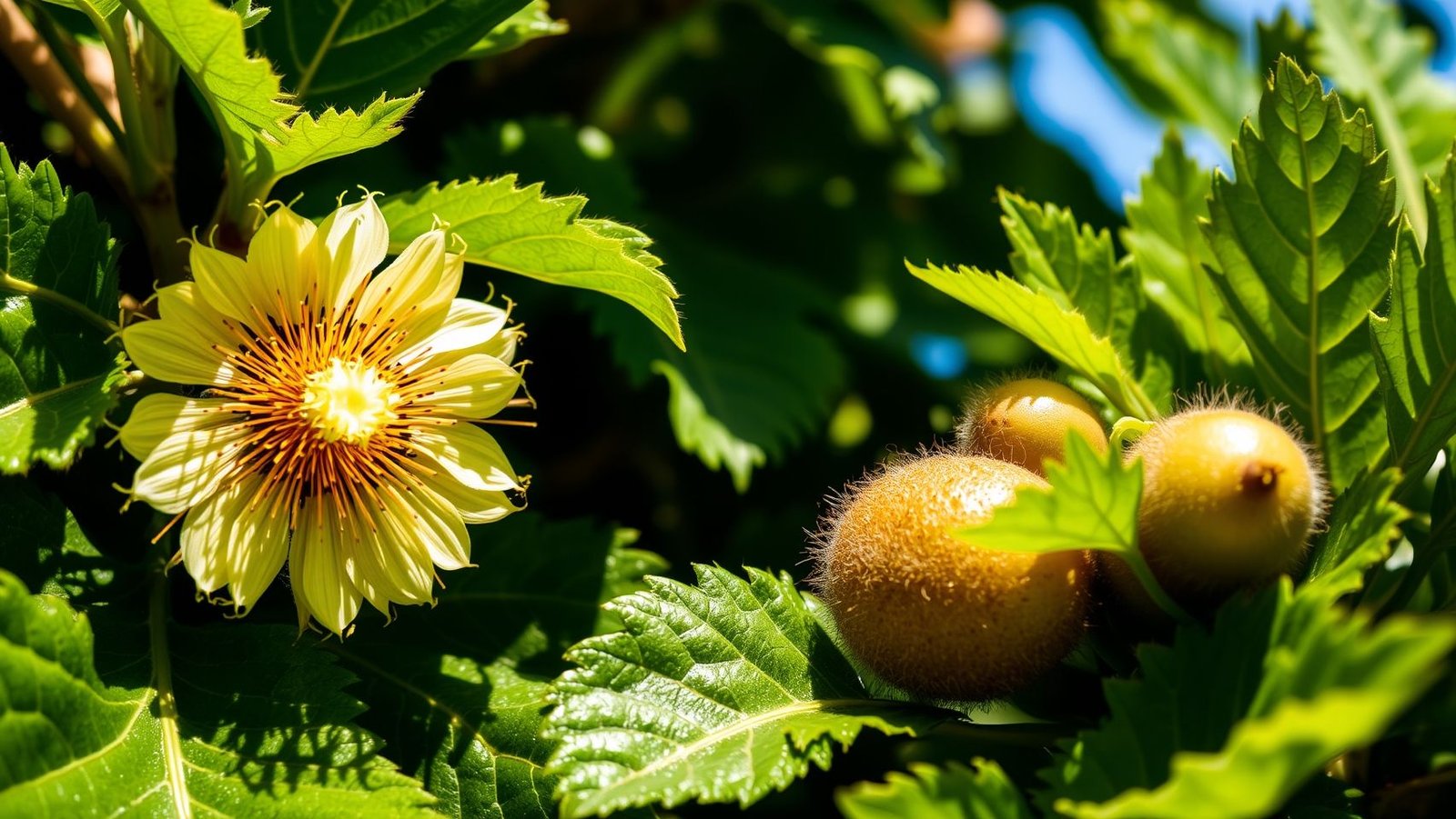 Kiwi: planta macho e planta fêmea. Entenda a polinização para ter frutos.