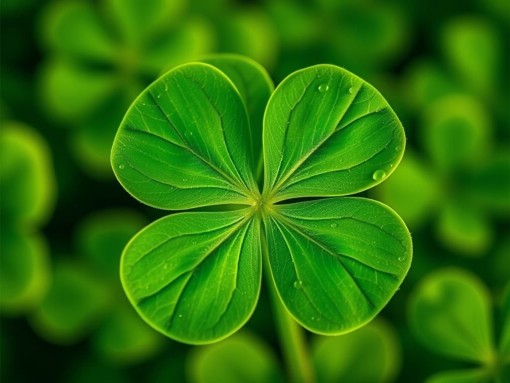 Trevos de quatro folhas: descubra a diferença entre o trevo comum e o da sorte.