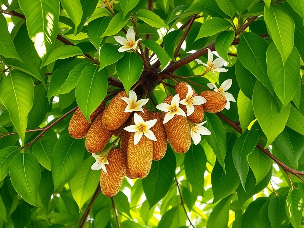 Castanheira-do-Brasil: Foto da árvore rainha da Amazônia com frutos e arara-azul. Conheça a importância da castanha-do-brasil para a fauna e a economia local.