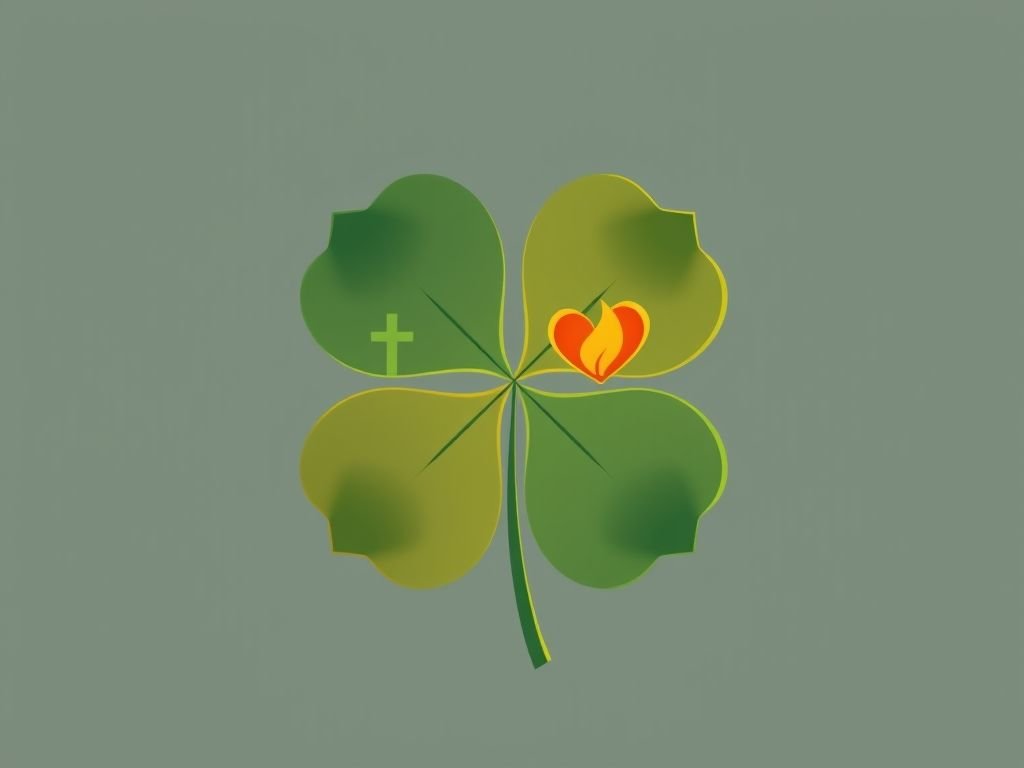 O significado do trevo de quatro folhas: esperança, fé, amor e sorte reunidos em um amuleto.