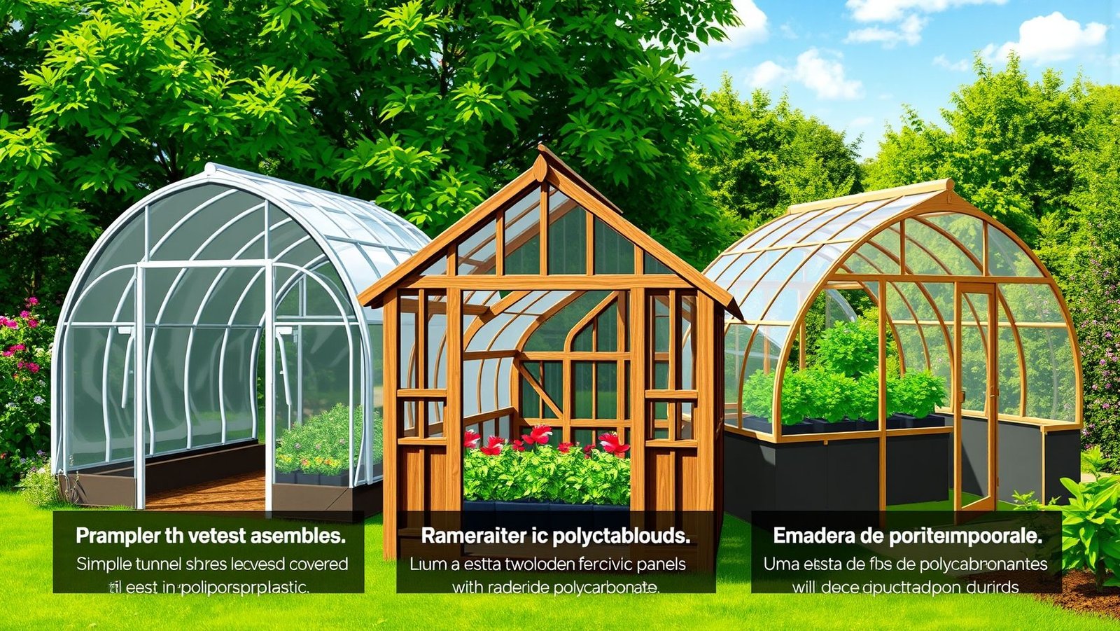 Tipos de estufa para horta: Túnel, madeira e mini estufa para varanda. Escolha a ideal para você! #tiposdeestufa #hortavertical #jardinagem