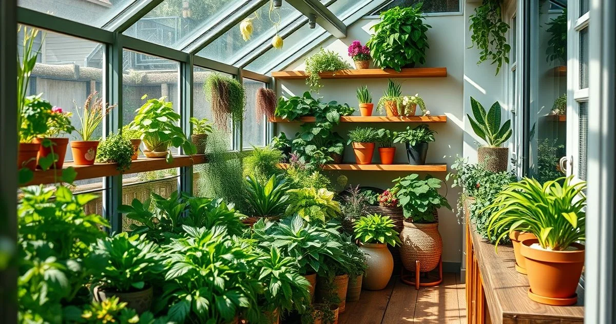 mini estufa para horta em varanda gourmet