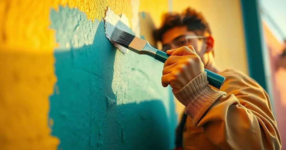 manutenção de pintura de parede