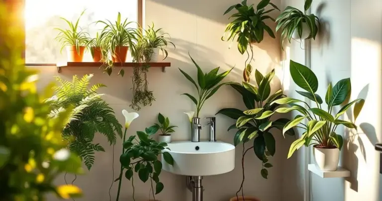 plantas para banheiro sem janela