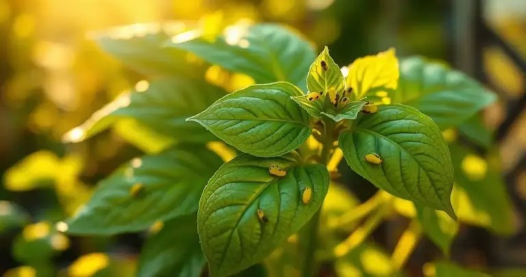 pulgao no manjericão