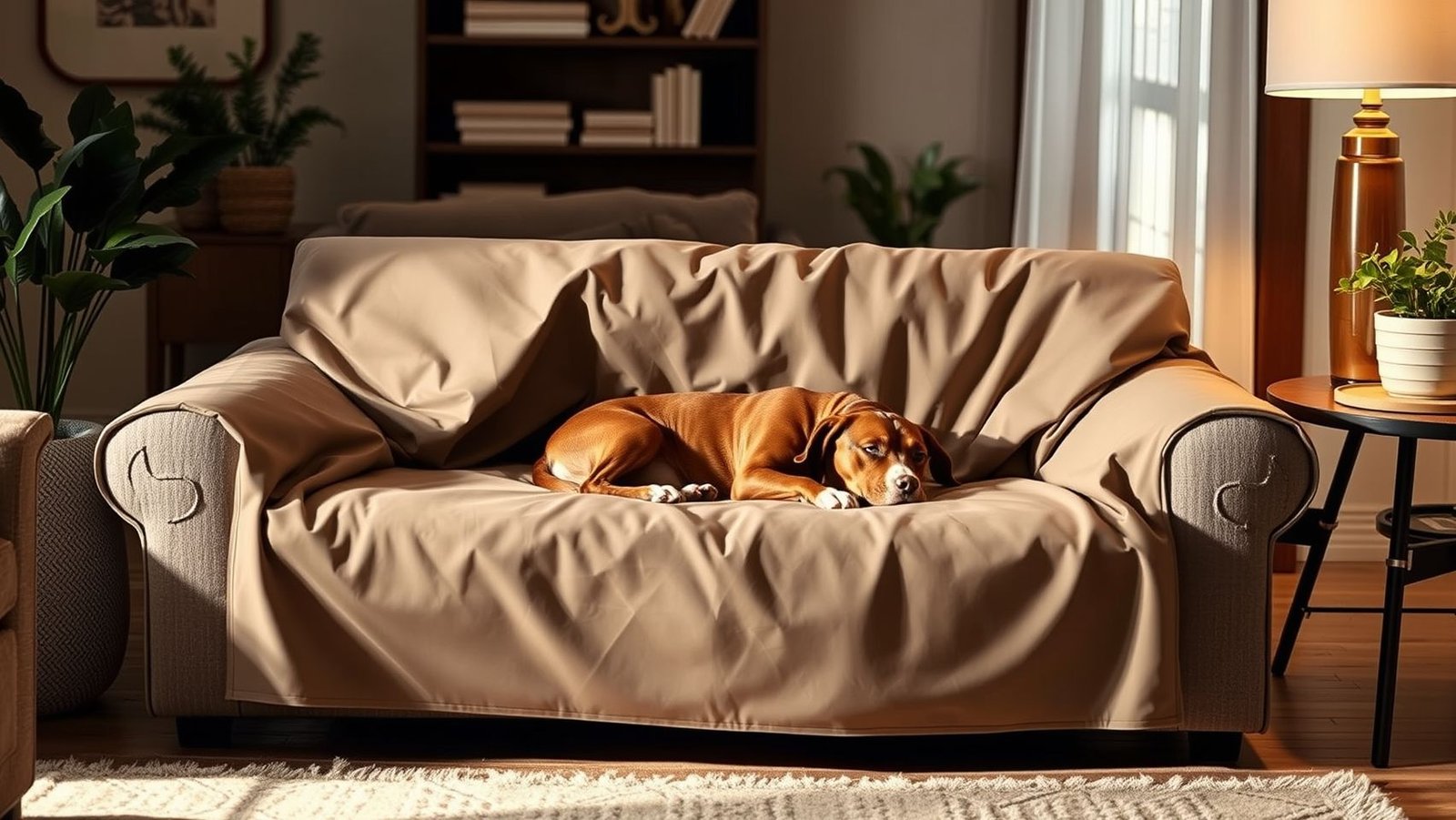 Capas protetoras para sofá: Proteção contra pelos e cheiro de cachorro. #capasparasofa #protecaosofa #cachorrofeliz