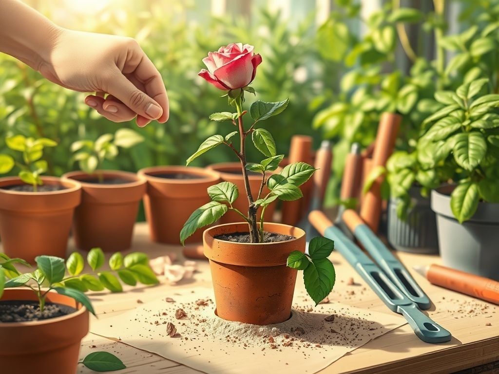 Plantando estaca de rosa: passo a passo ilustrado para criar mudas de rosa em casa