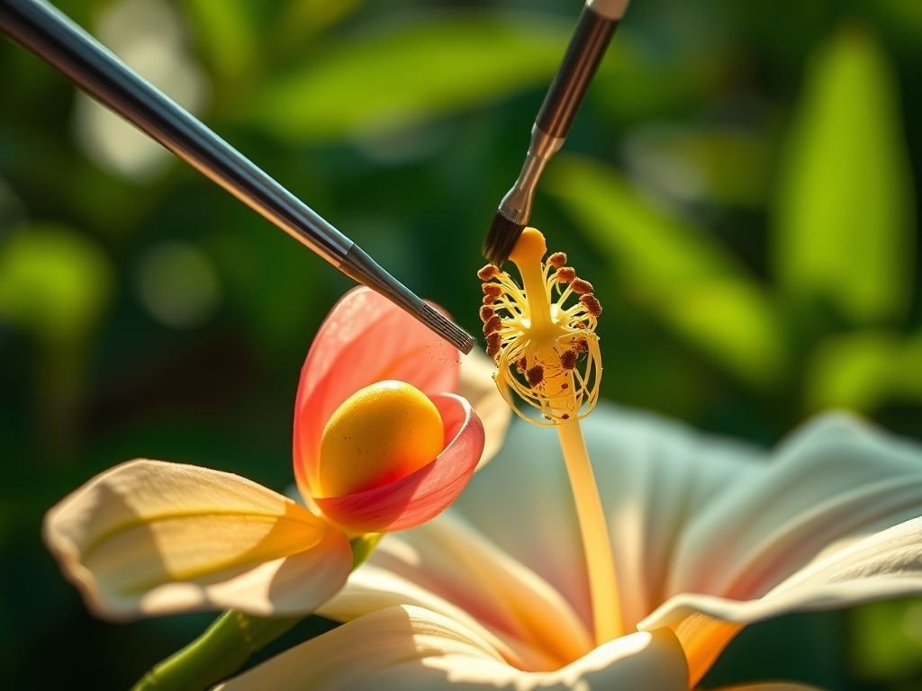 Polinização manual de abóbora: como garantir frutos mesmo sem abelhas.