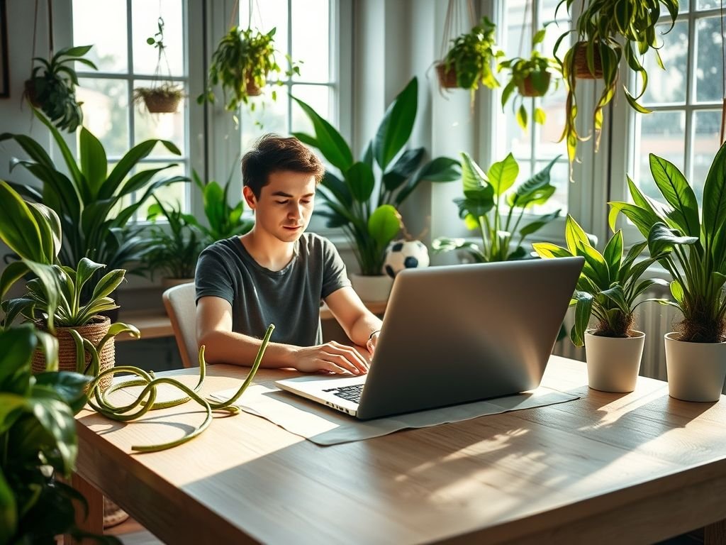 Plantas no escritório: Aumente o foco, a produtividade e o bem-estar com a natureza em casa.