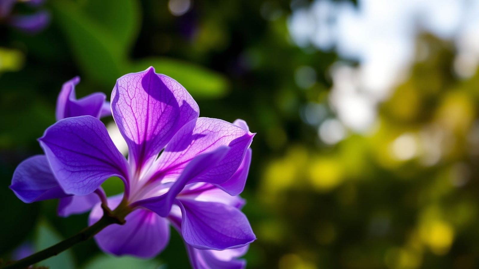 Flor de Jacarandá Lilás em Detalhe: Simbolismo Espiritual e Intuição