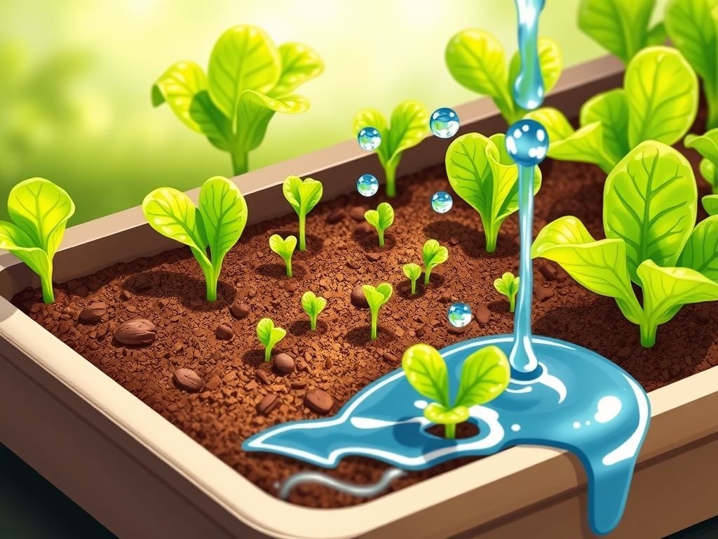 Passo a passo ilustrado para plantar sementes de alface em sementeira, guia para iniciantes