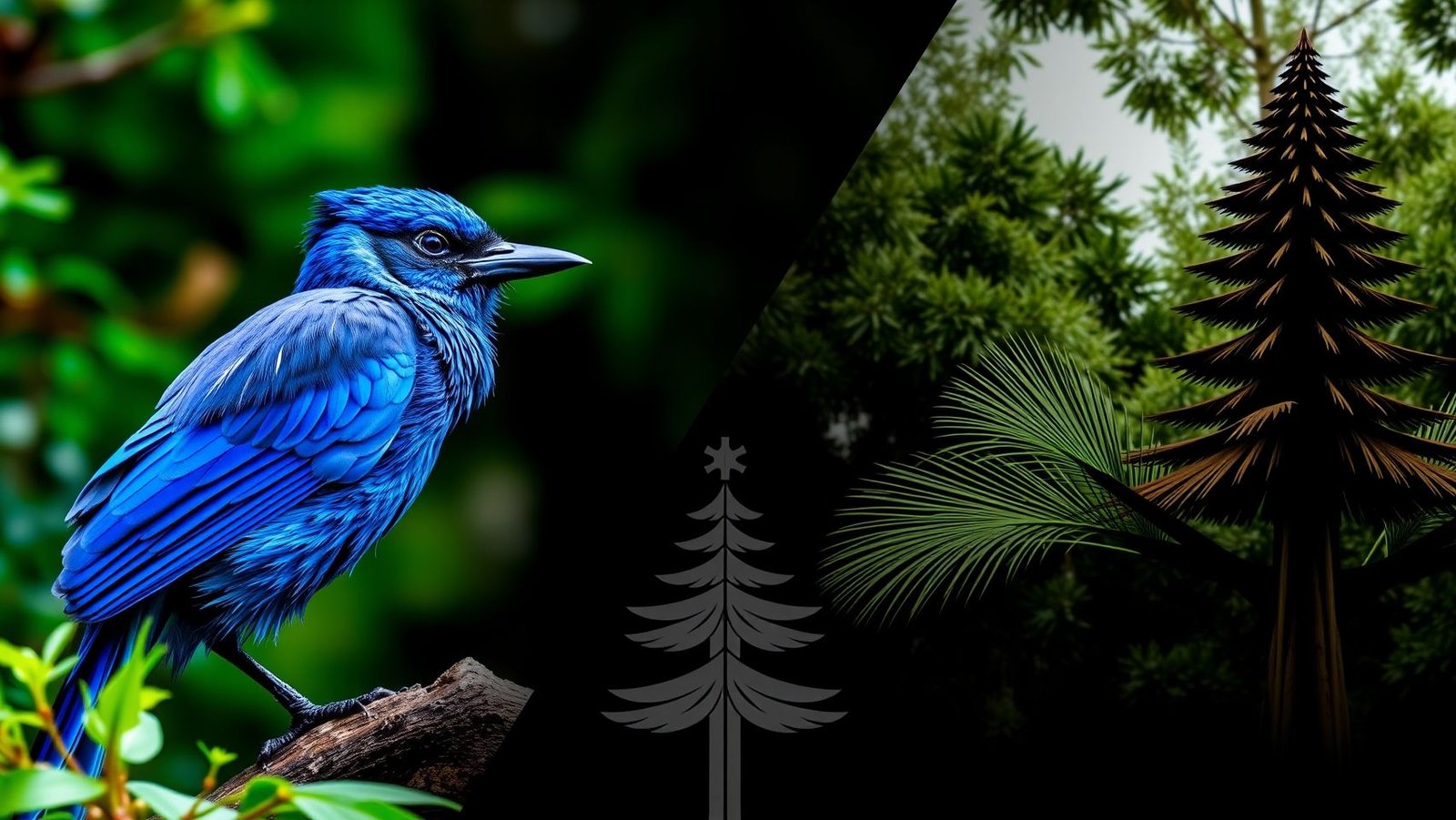 Relação simbiótica entre Gralha Azul e Araucária. Ciclo de vida do pinhão. Mutualismo na natureza.