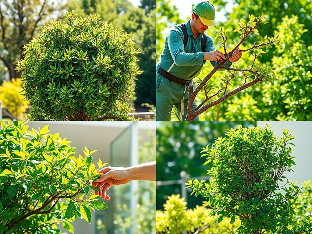 Tipos de poda de flores: limpeza, formação, manutenção e rejuvenescimento. Guia visual para podar suas plantas corretamente.