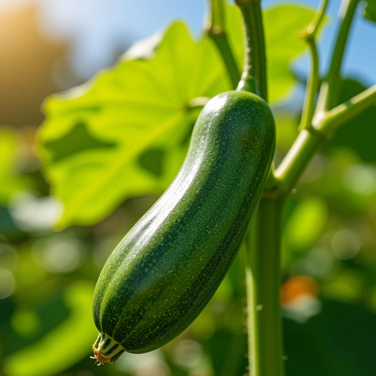 Abobrinhas imunes com bicarbonato.