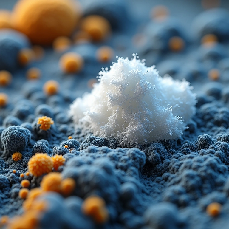 Ação do bicarbonato contra fungos em nível microscópico.