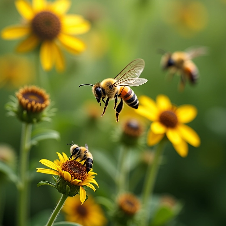 Bicarbonato e polinizadores.