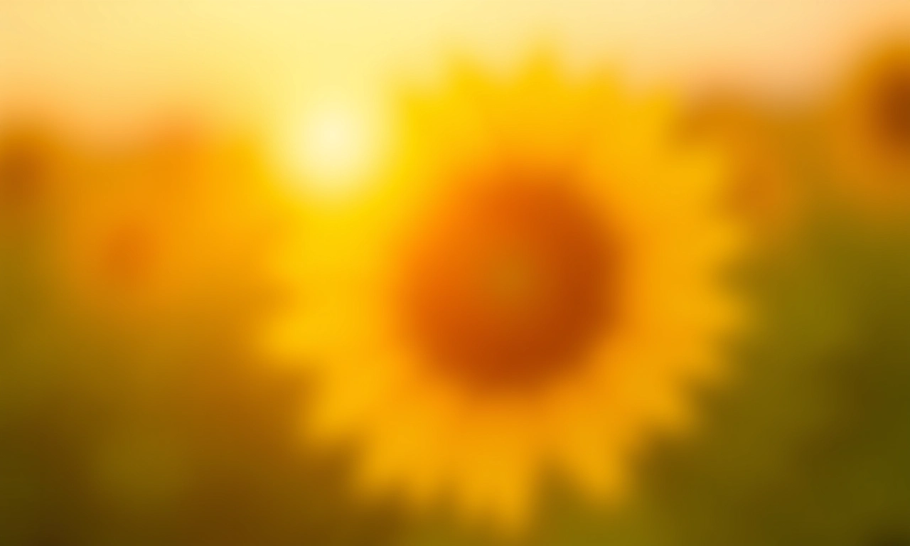 Girassol radiante simbolizando lealdade e adoração.