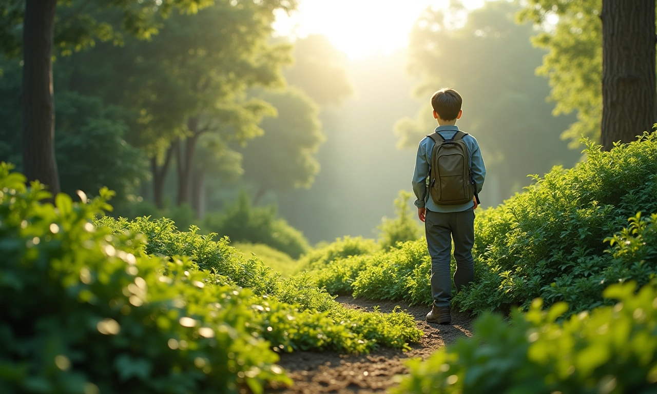 Jovem arquiteto paisagista inspirado por Burle Marx, projetando um jardim sustentável.