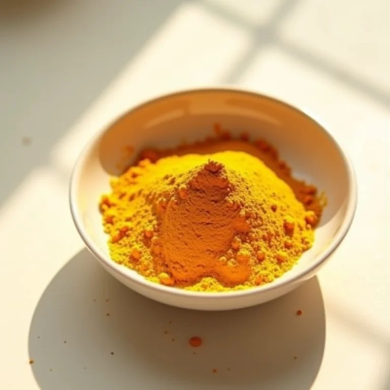 Açafrão-da-terra (cúrcuma) em pó.