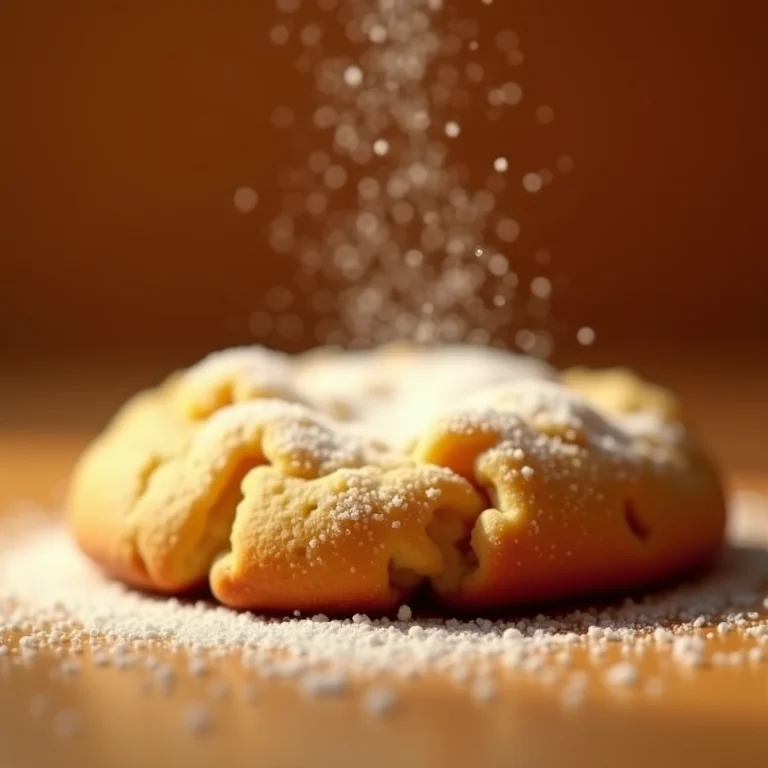 Açúcar de baunilha em biscoitos.