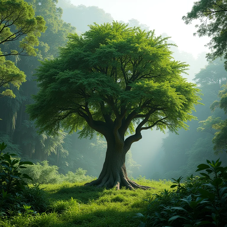 Árvore de Guanandi na natureza